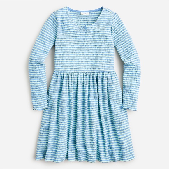 Crewcuts Other - *NEW!* J.‎ Crew Crewcuts Blue & Green Striped Long Sleeve Dress - size XS